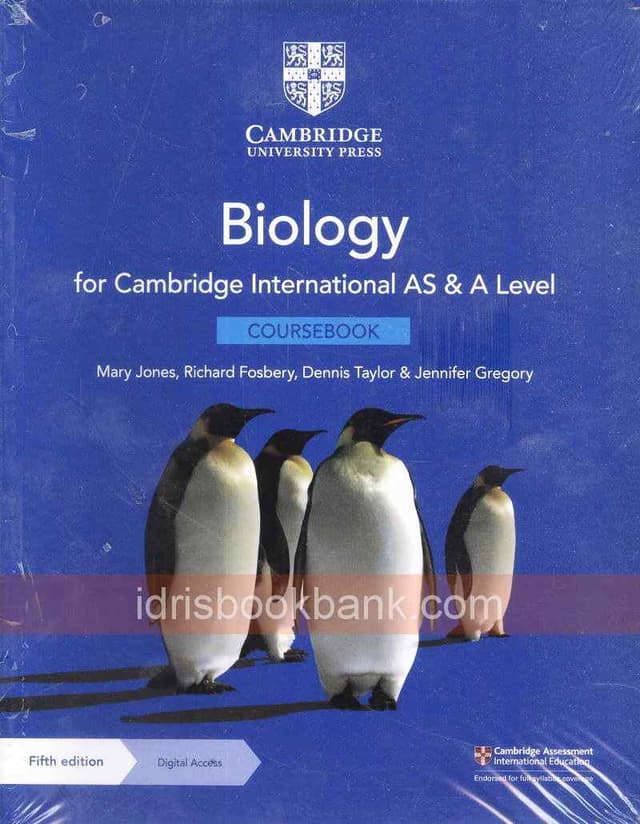CAMBRIDGE BIOLOGY INTERNATIONAL AS & A LEVEL COURSE BOOK 5E