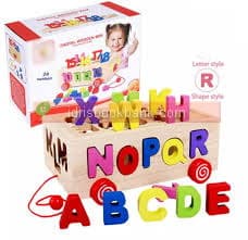 BLOCKS WOODEN 24PCS BLLN2187