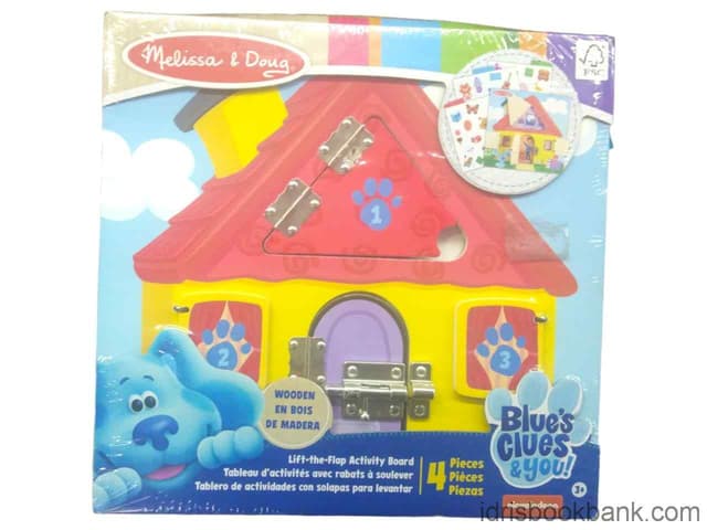 WOODEN BLUE CLUES PORTABLE HOUSE NO ST5086