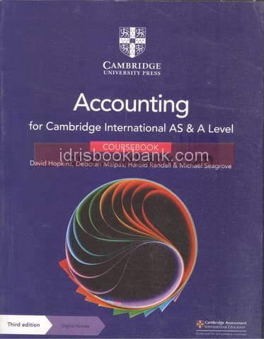 CAMBRIDGE AS & A LEVEL ACCOUNTING COURSE BOOK 3E *