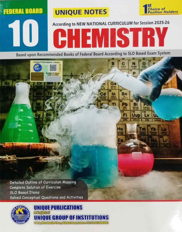 UNIQUE NOTES CHEMISTRY 10